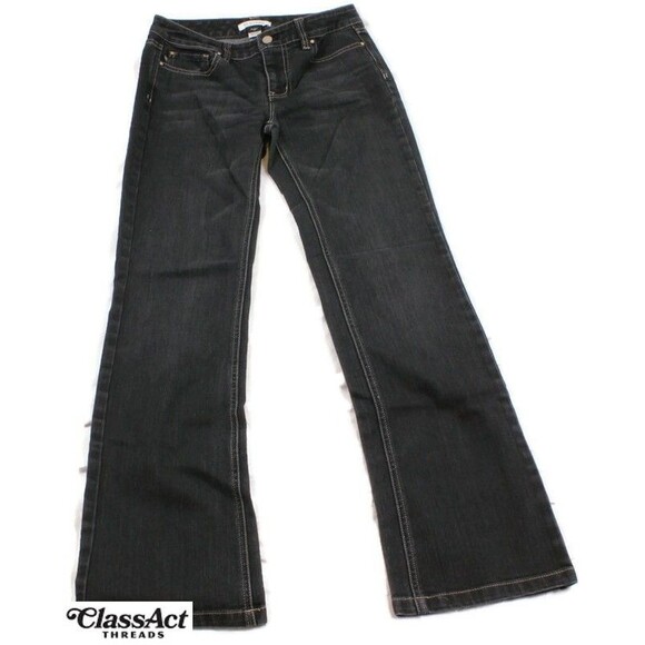 White House Black Market Jeans Womens Black Jeans Ladies Boot Leg 4R 30" X 32" - Picture 4 of 5